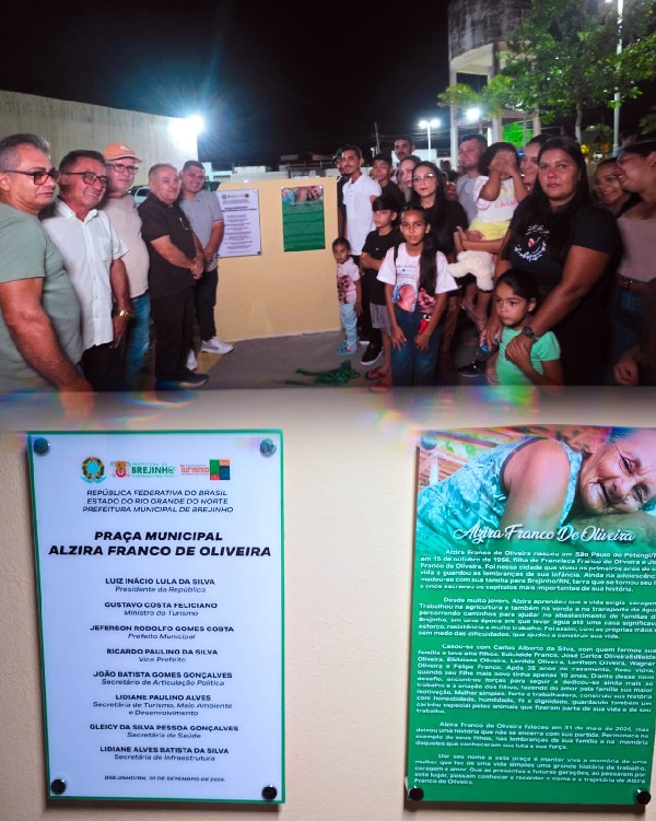 A ENTREGA DA PRAÇA ALZIRA FRANCO